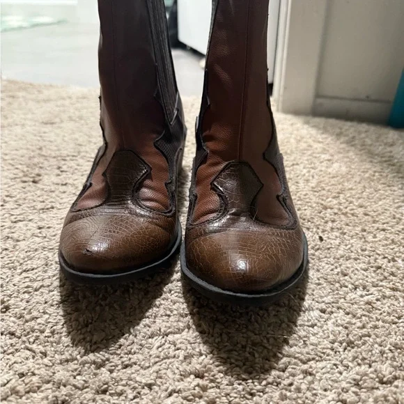 Free People Vegan Cavalier Western Boot 
Size 7.5 
Color Brown - Picture 9 of 9